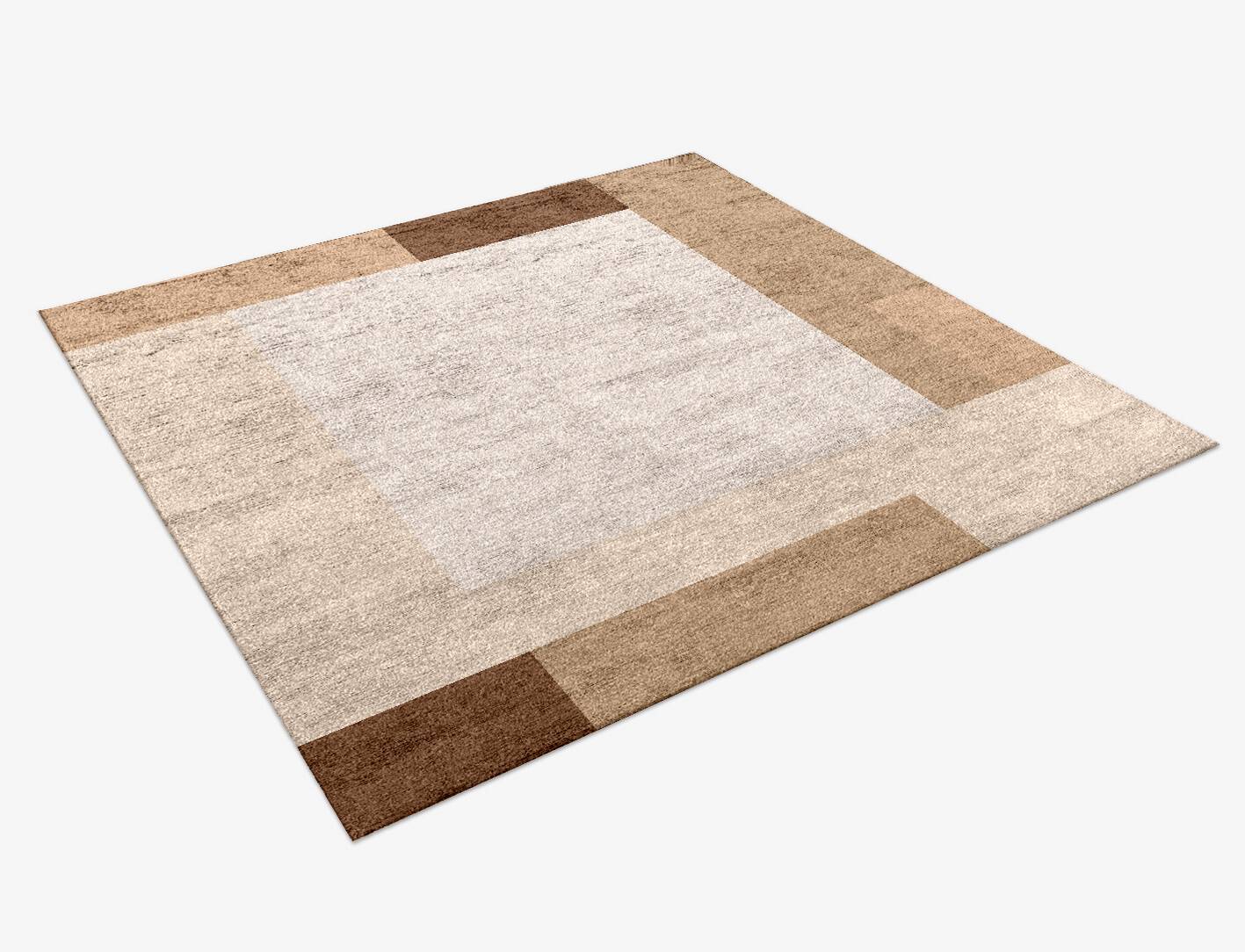 Sheva  Square Hand Knotted Bamboo Silk Custom Rug by Rug Artisan