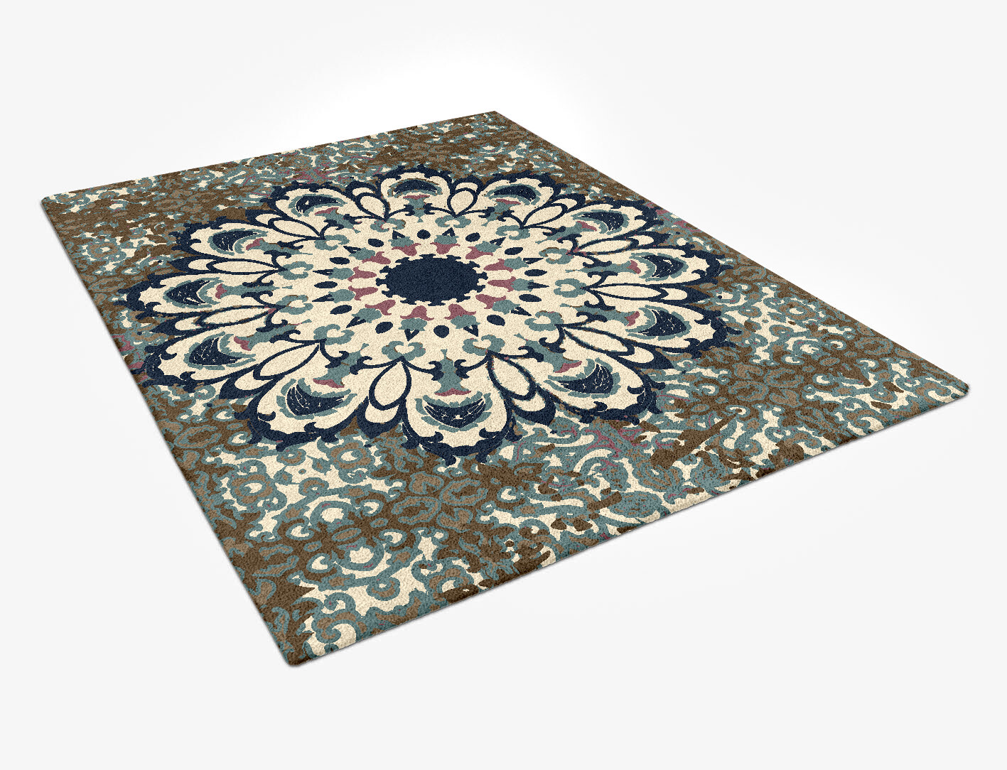 Sheyda Persian Bagh Rectangle Hand Tufted Pure Wool Custom Rug by Rug Artisan