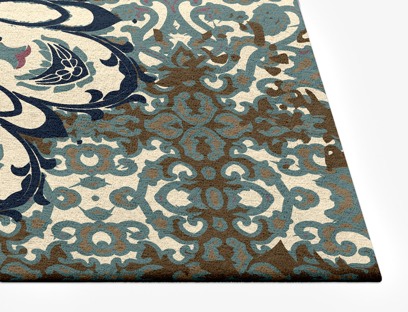 Sheyda Persian Bagh Rectangle Hand Tufted Pure Wool Custom Rug by Rug Artisan