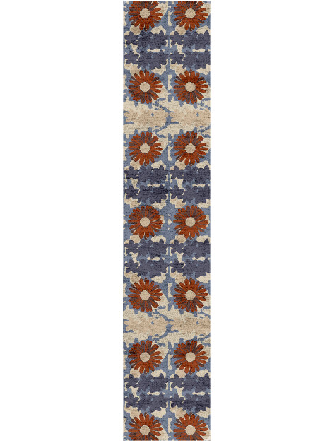 Shrubbery Floral Runner Hand Tufted Bamboo Silk Custom Rug by Rug Artisan