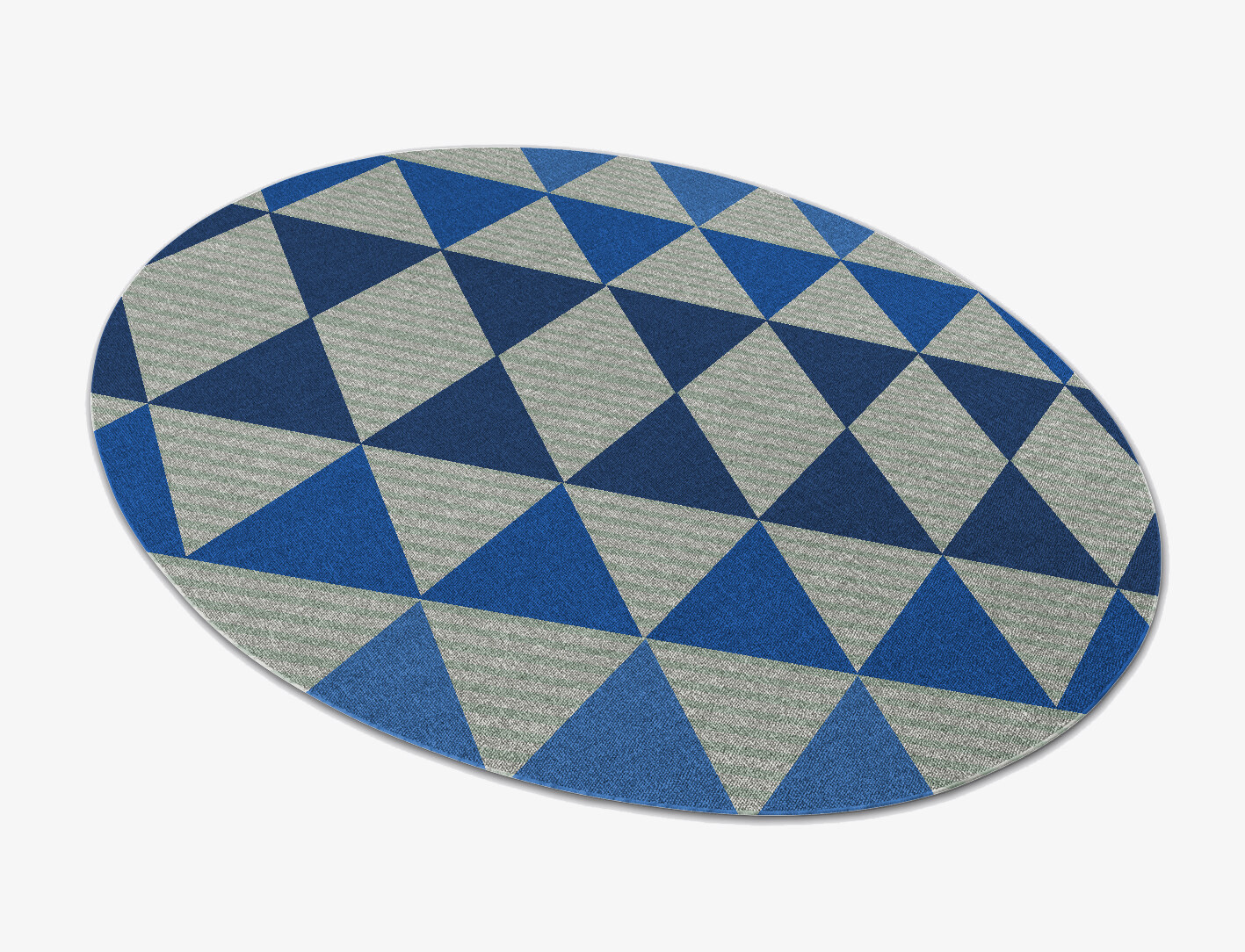 Sierra Geometric Oval Flatweave New Zealand Wool Custom Rug by Rug Artisan