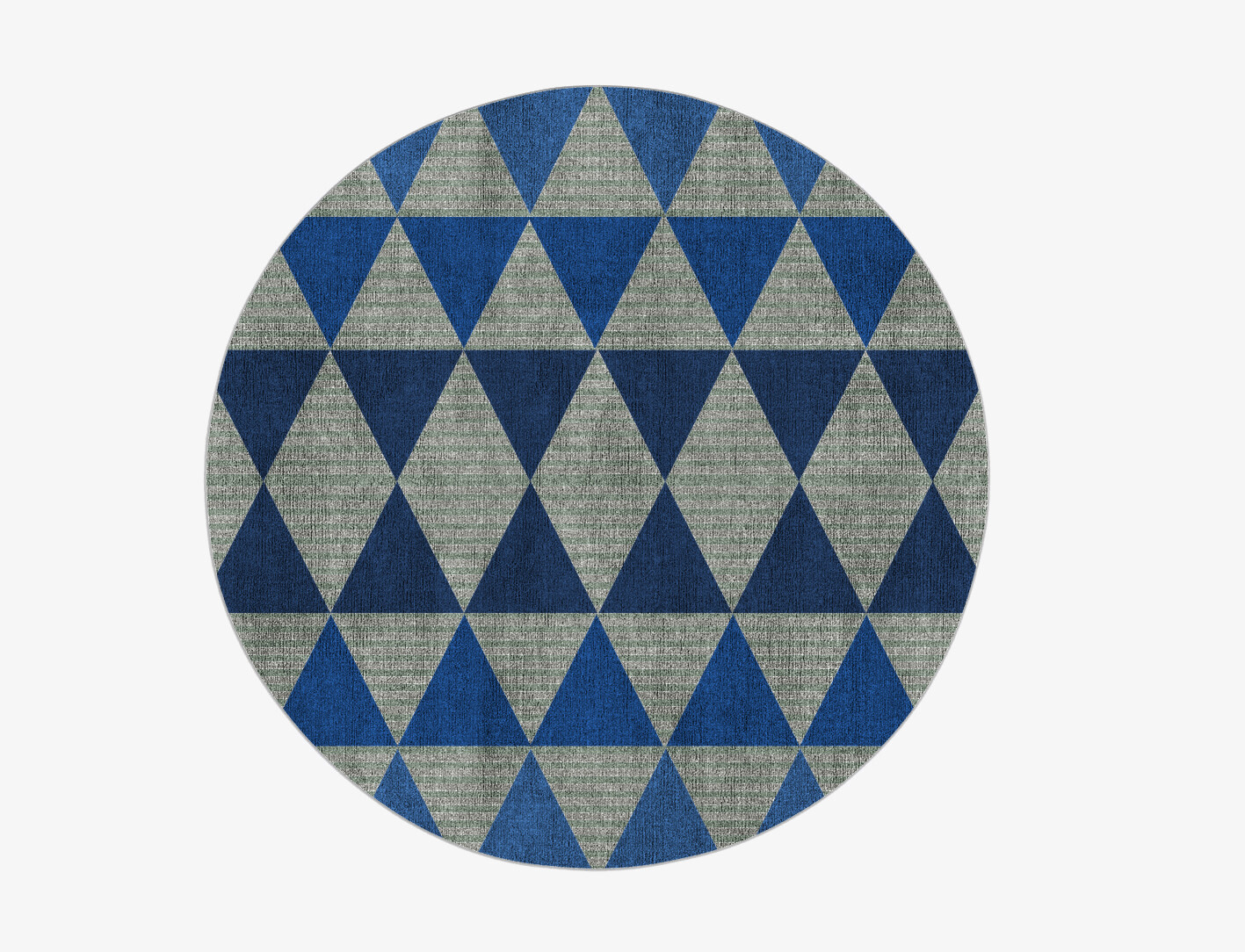 Sierra Geometric Round Flatweave Bamboo Silk Custom Rug by Rug Artisan