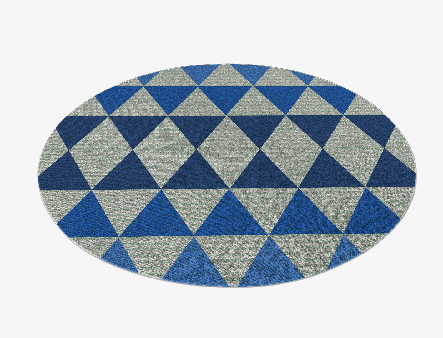 Sierra Geometric Round Flatweave New Zealand Wool Custom Rug by Rug Artisan