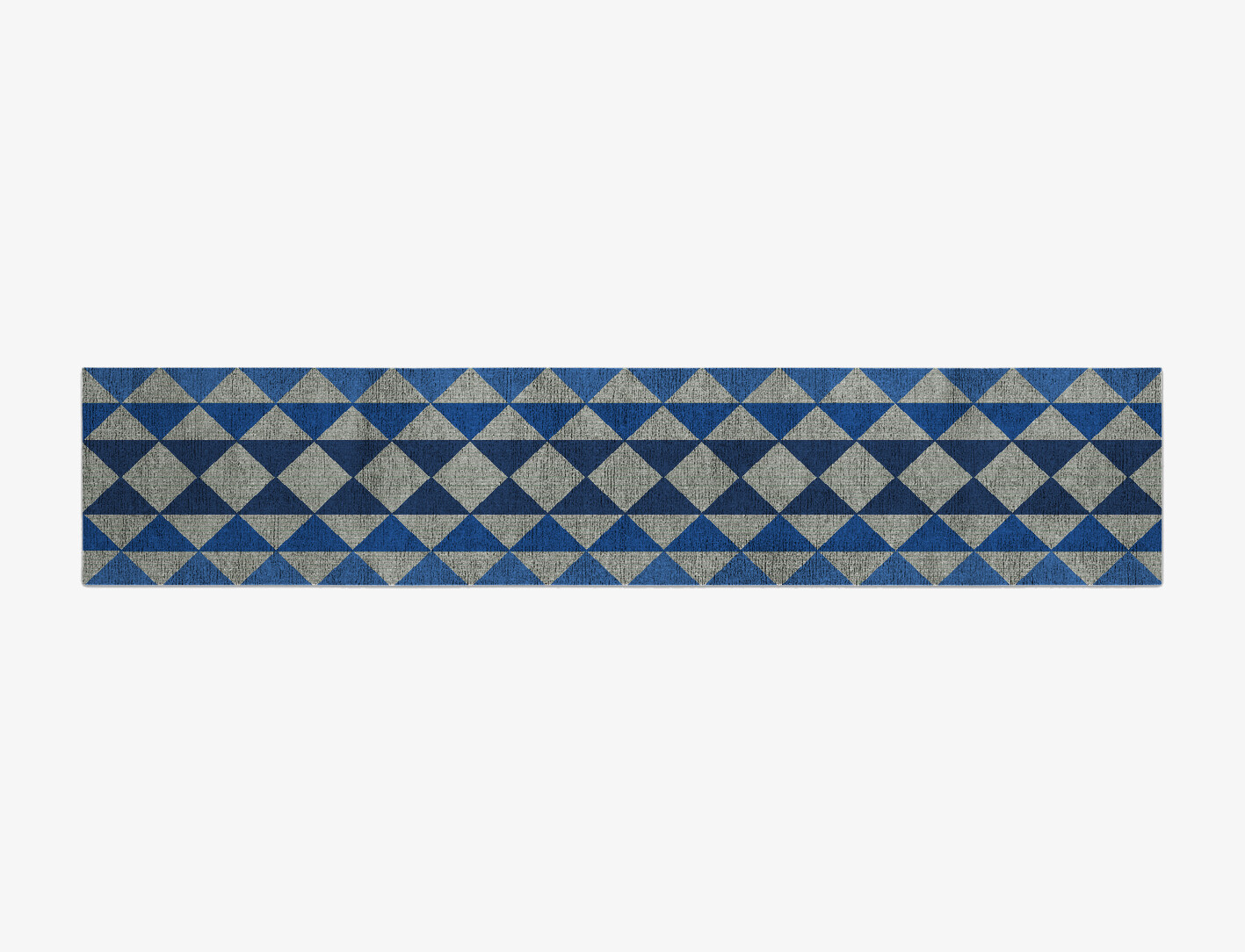 Sierra Geometric Runner Flatweave Bamboo Silk Custom Rug by Rug Artisan