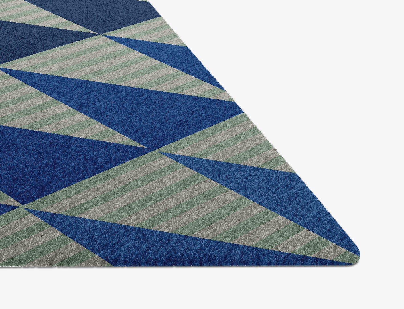Sierra Geometric Diamond Hand Knotted Tibetan Wool Custom Rug by Rug Artisan