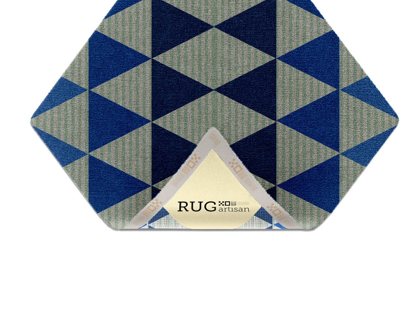 Sierra Geometric Diamond Hand Knotted Tibetan Wool Custom Rug by Rug Artisan