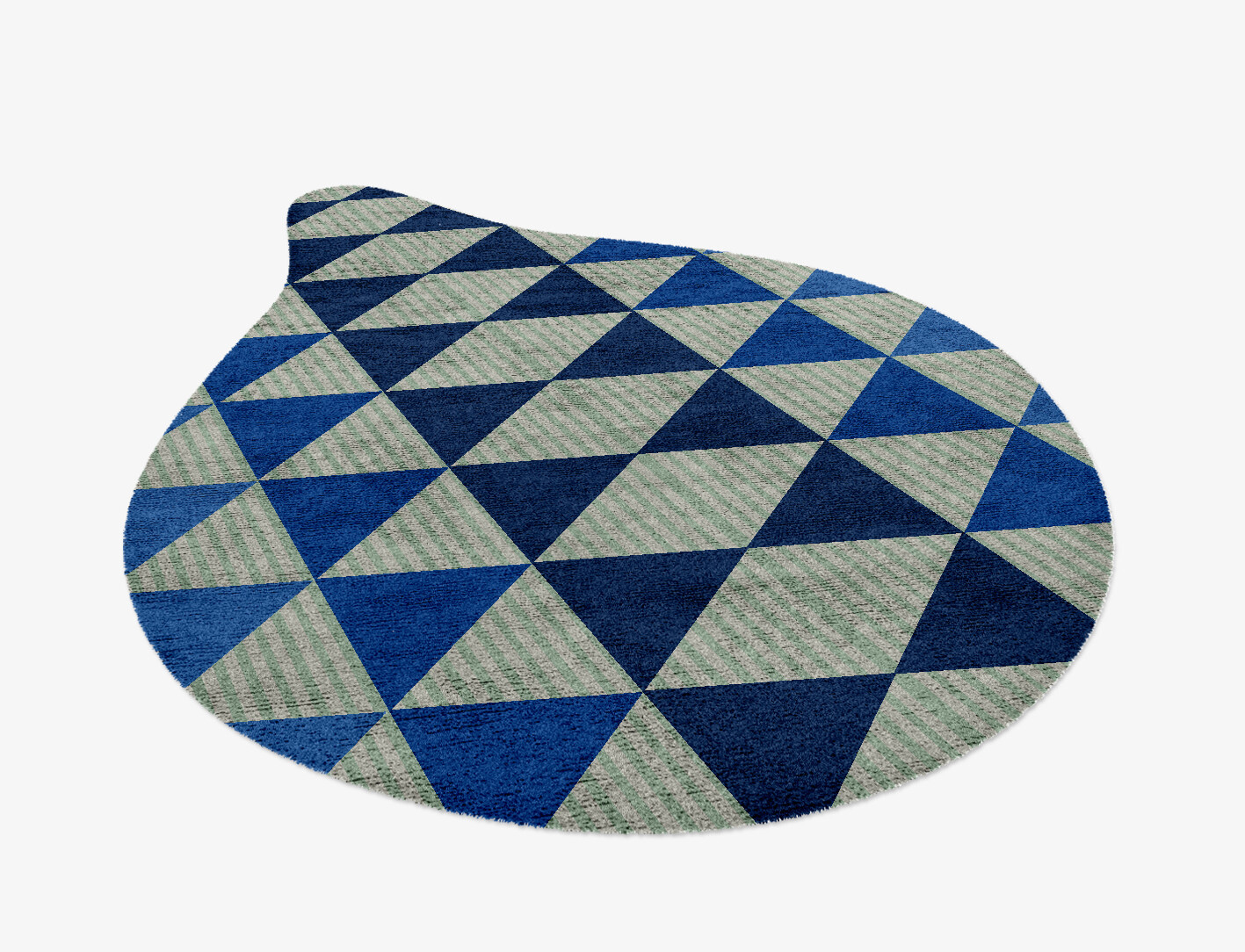Sierra Geometric Drop Hand Knotted Bamboo Silk Custom Rug by Rug Artisan