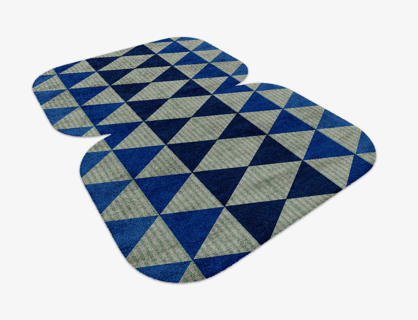 Sierra Geometric Eight Hand Knotted Bamboo Silk Custom Rug by Rug Artisan