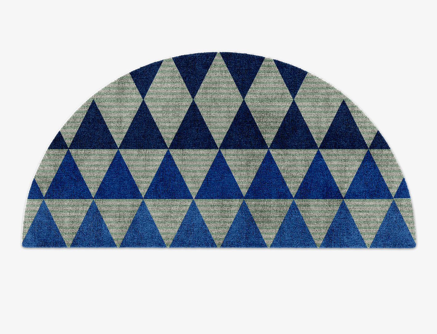 Sierra Geometric Halfmoon Hand Knotted Bamboo Silk Custom Rug by Rug Artisan