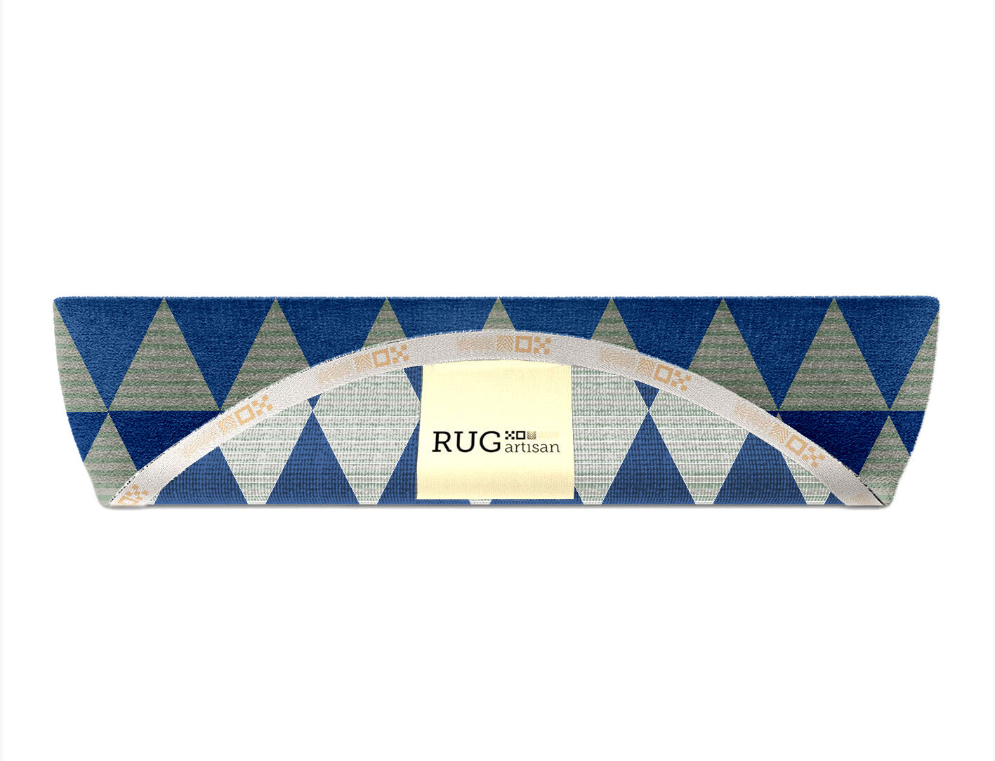 Sierra Geometric Halfmoon Hand Knotted Tibetan Wool Custom Rug by Rug Artisan