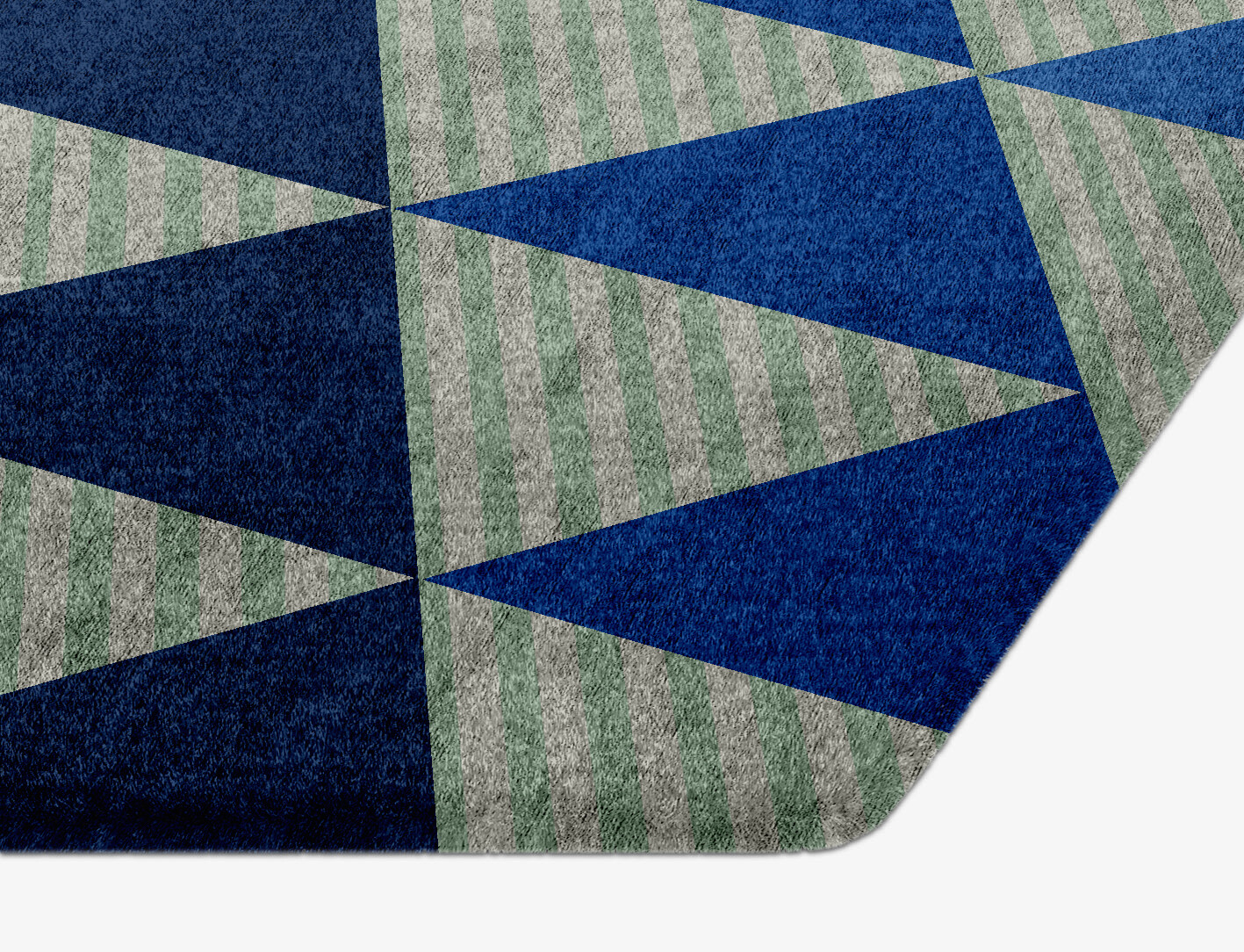 Sierra Geometric Hexagon Hand Knotted Bamboo Silk Custom Rug by Rug Artisan