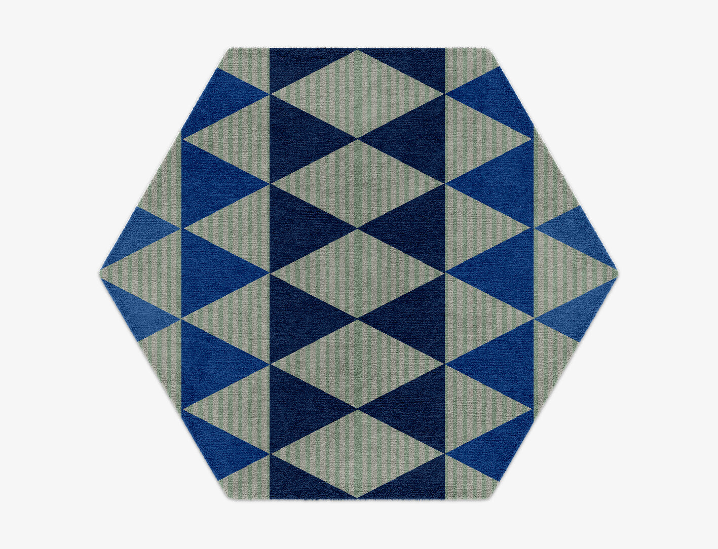 Sierra Geometric Hexagon Hand Knotted Tibetan Wool Custom Rug by Rug Artisan