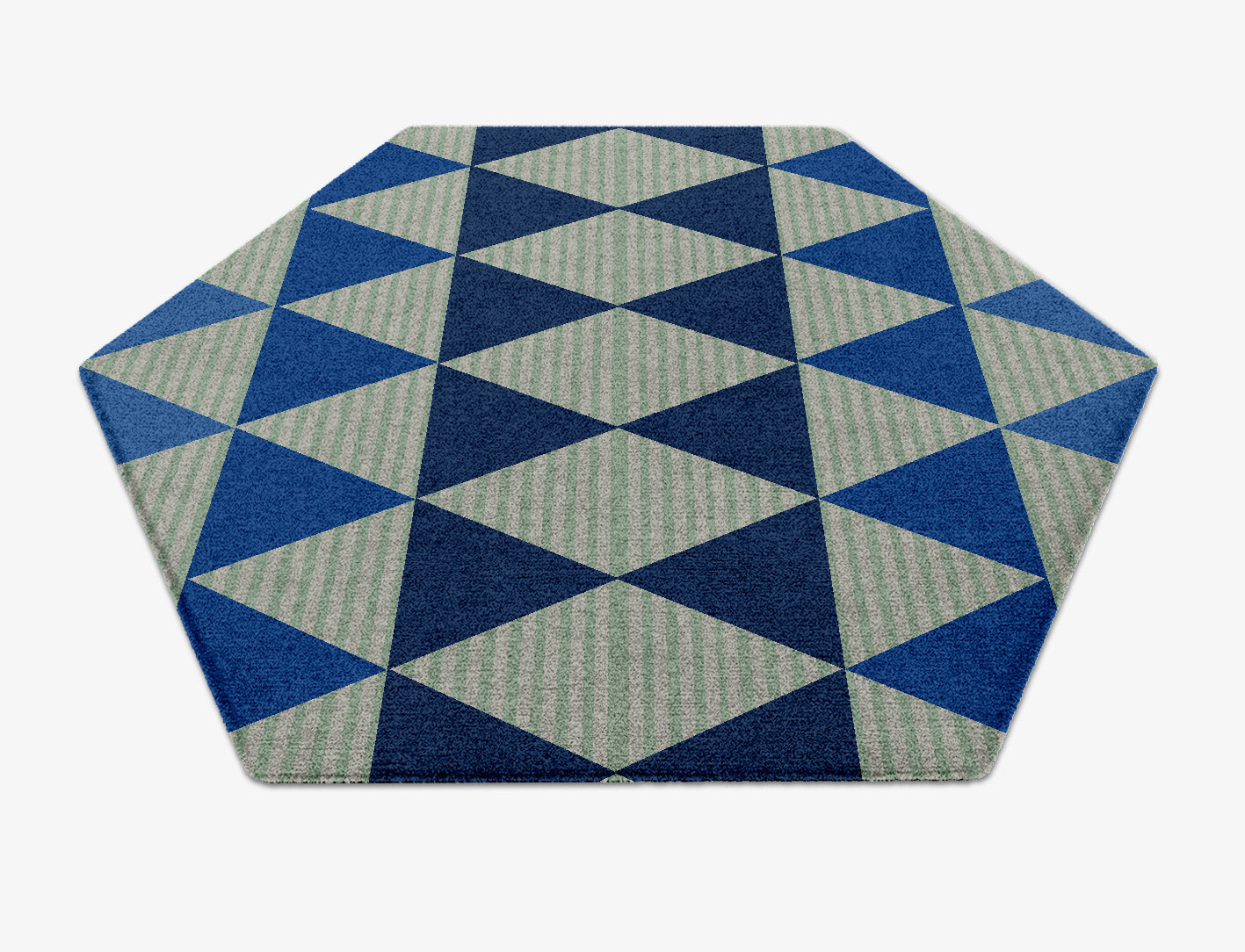 Sierra Geometric Hexagon Hand Knotted Tibetan Wool Custom Rug by Rug Artisan