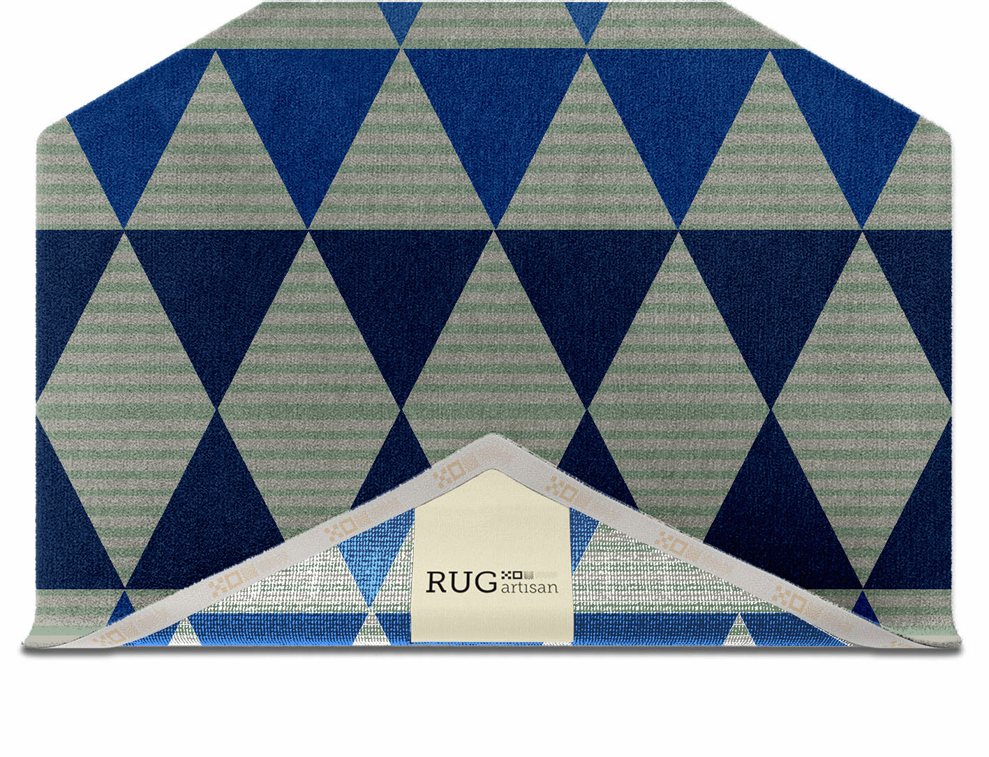 Sierra Geometric Hexagon Hand Knotted Tibetan Wool Custom Rug by Rug Artisan