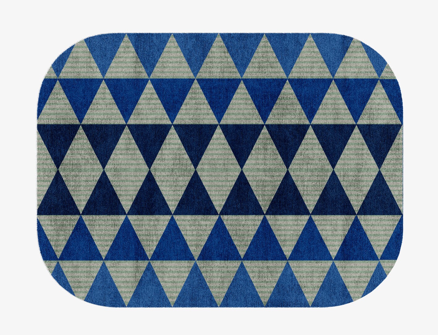 Sierra Geometric Oblong Hand Knotted Bamboo Silk Custom Rug by Rug Artisan