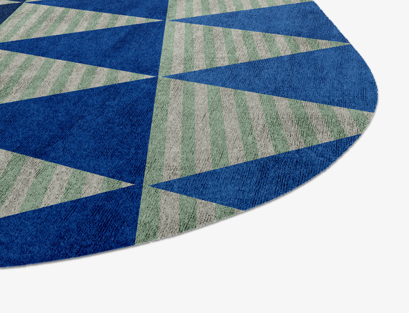 Sierra Geometric Oblong Hand Knotted Bamboo Silk Custom Rug by Rug Artisan