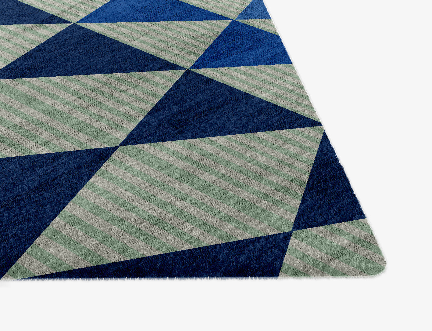 Sierra Geometric Ogee Hand Knotted Bamboo Silk Custom Rug by Rug Artisan