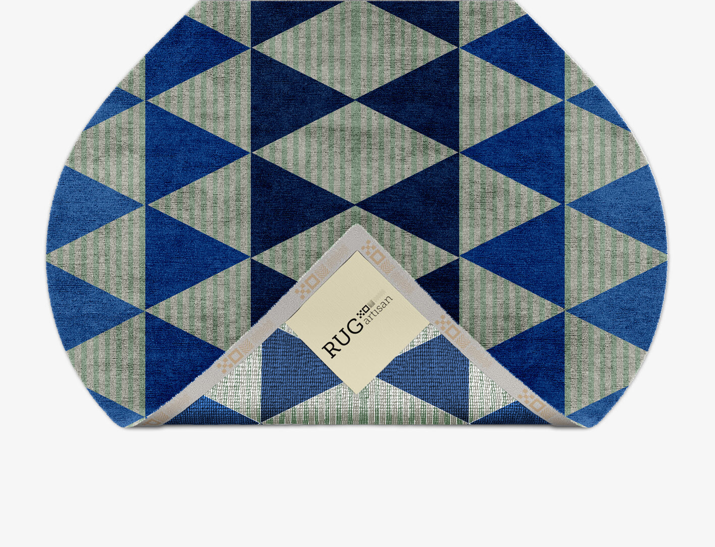 Sierra Geometric Ogee Hand Knotted Bamboo Silk Custom Rug by Rug Artisan