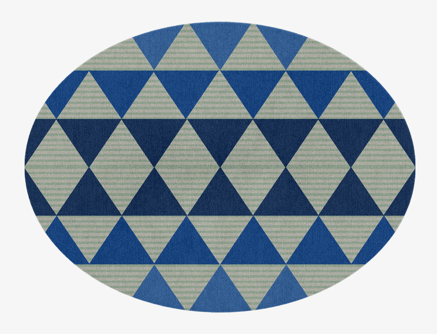Sierra Geometric Oval Hand Knotted Tibetan Wool Custom Rug by Rug Artisan