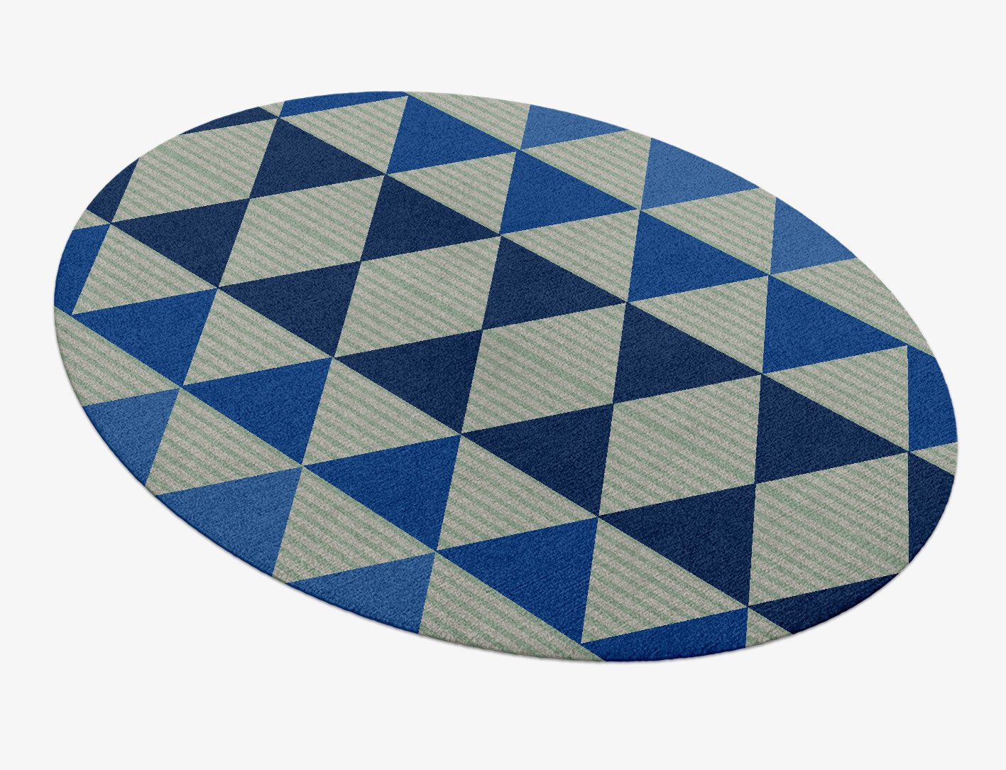 Sierra Geometric Oval Hand Knotted Tibetan Wool Custom Rug by Rug Artisan