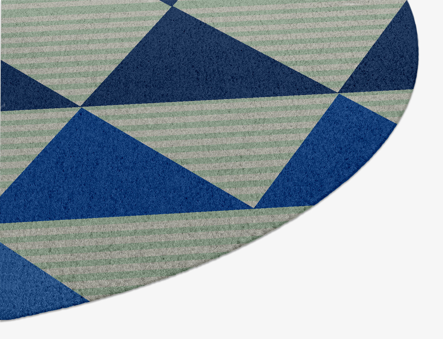 Sierra Geometric Oval Hand Knotted Tibetan Wool Custom Rug by Rug Artisan