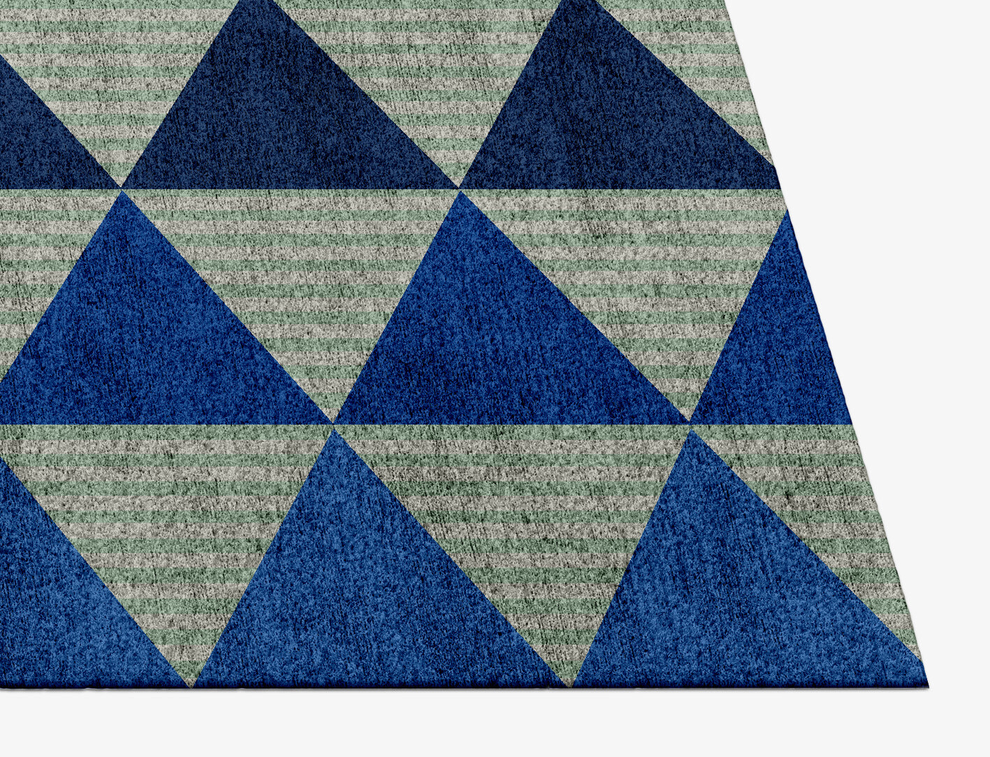 Sierra Geometric Rectangle Hand Knotted Bamboo Silk Custom Rug by Rug Artisan