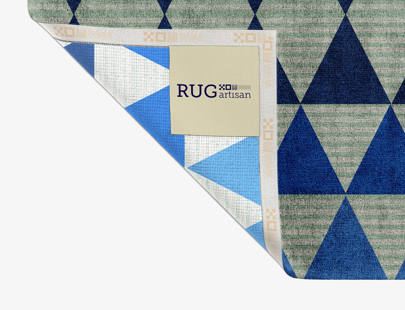 Sierra Geometric Rectangle Hand Knotted Bamboo Silk Custom Rug by Rug Artisan