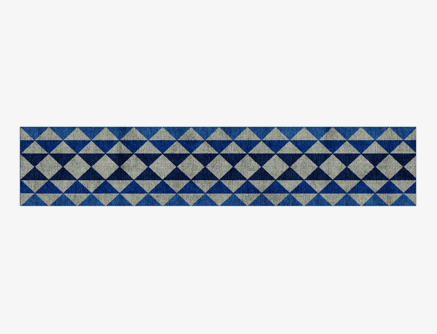 Sierra Geometric Runner Hand Knotted Bamboo Silk Custom Rug by Rug Artisan