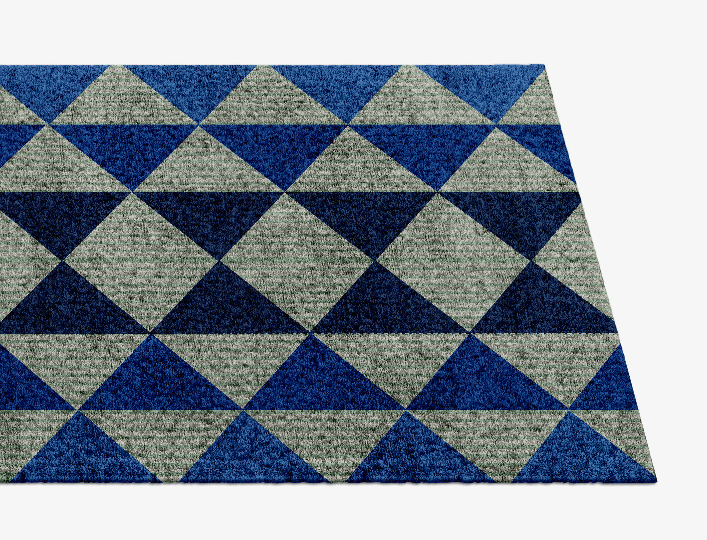 Sierra Geometric Runner Hand Knotted Bamboo Silk Custom Rug by Rug Artisan