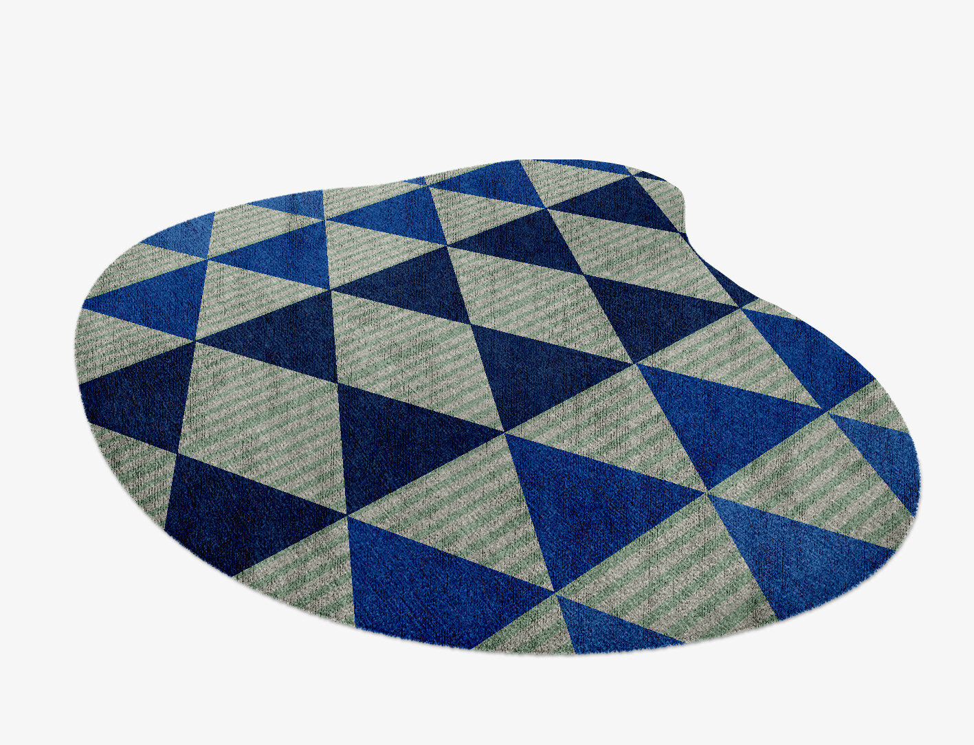 Sierra Geometric Splash Hand Knotted Bamboo Silk Custom Rug by Rug Artisan