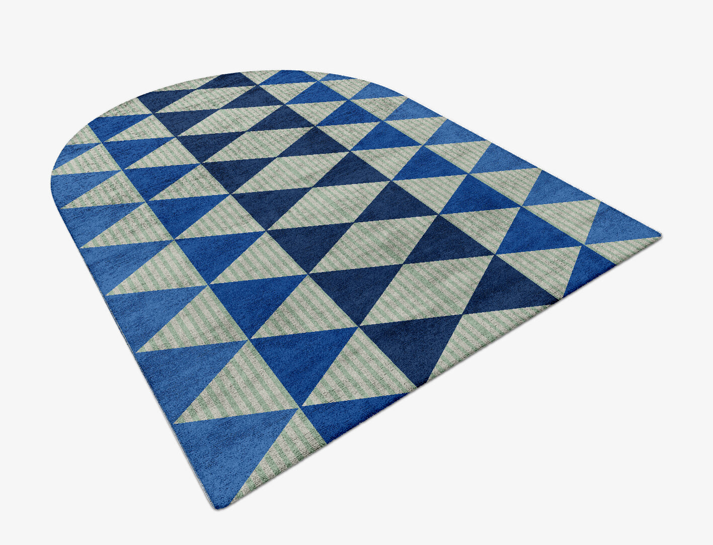 Sierra Geometric Arch Hand Tufted Bamboo Silk Custom Rug by Rug Artisan