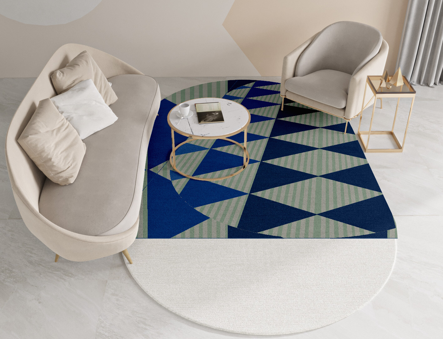 Sierra Geometric Capsule Hand Tufted Pure Wool Custom Rug by Rug Artisan