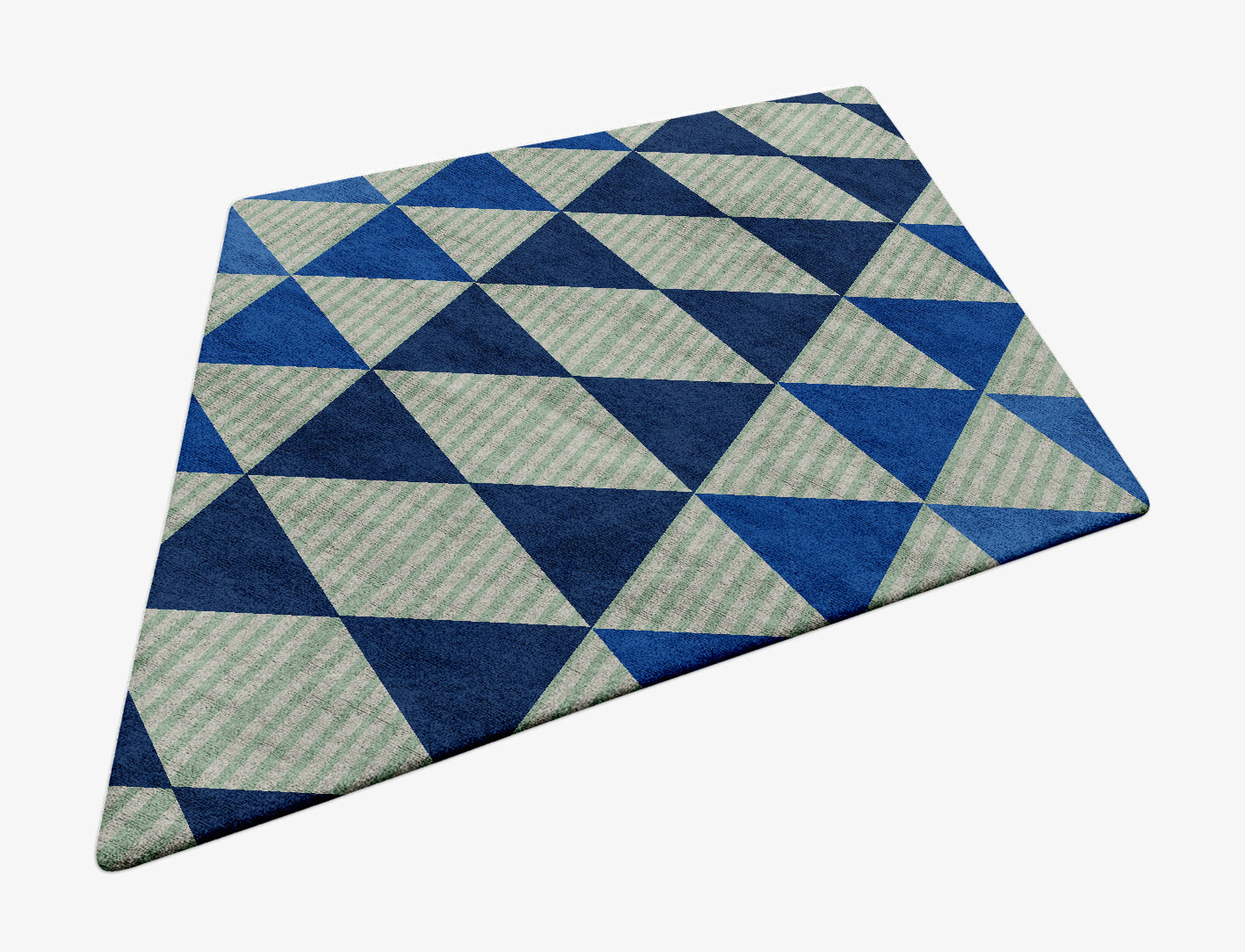 Sierra Geometric Diamond Hand Tufted Bamboo Silk Custom Rug by Rug Artisan