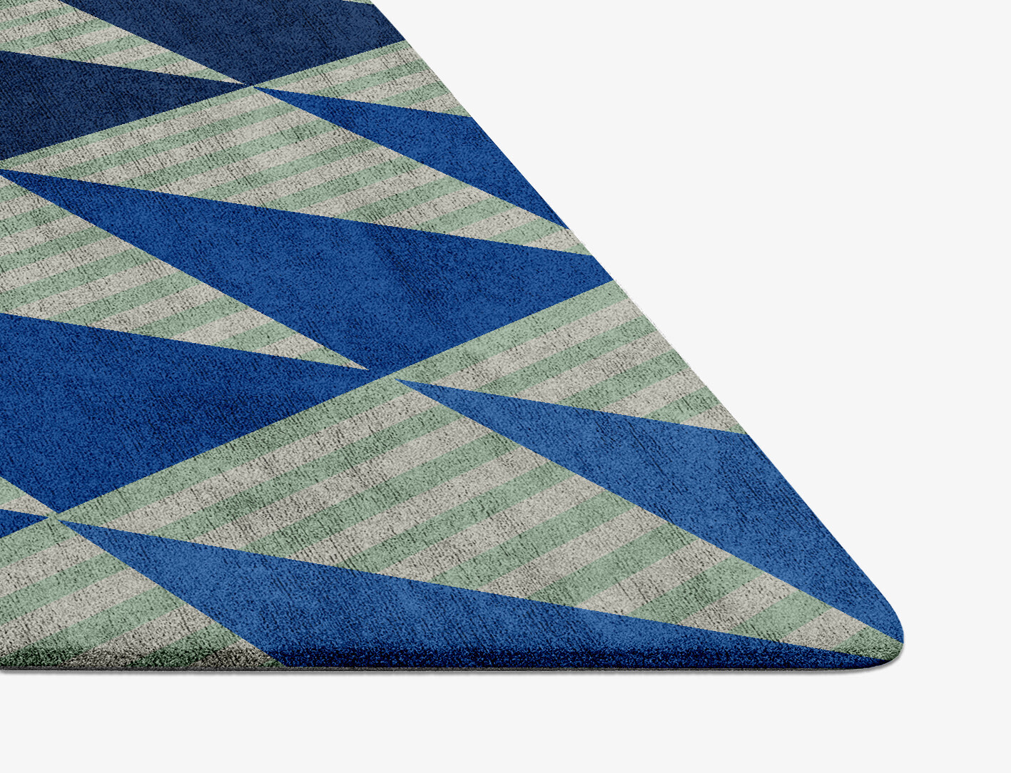 Sierra Geometric Diamond Hand Tufted Bamboo Silk Custom Rug by Rug Artisan