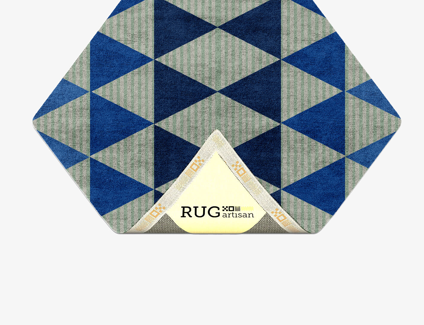 Sierra Geometric Diamond Hand Tufted Bamboo Silk Custom Rug by Rug Artisan
