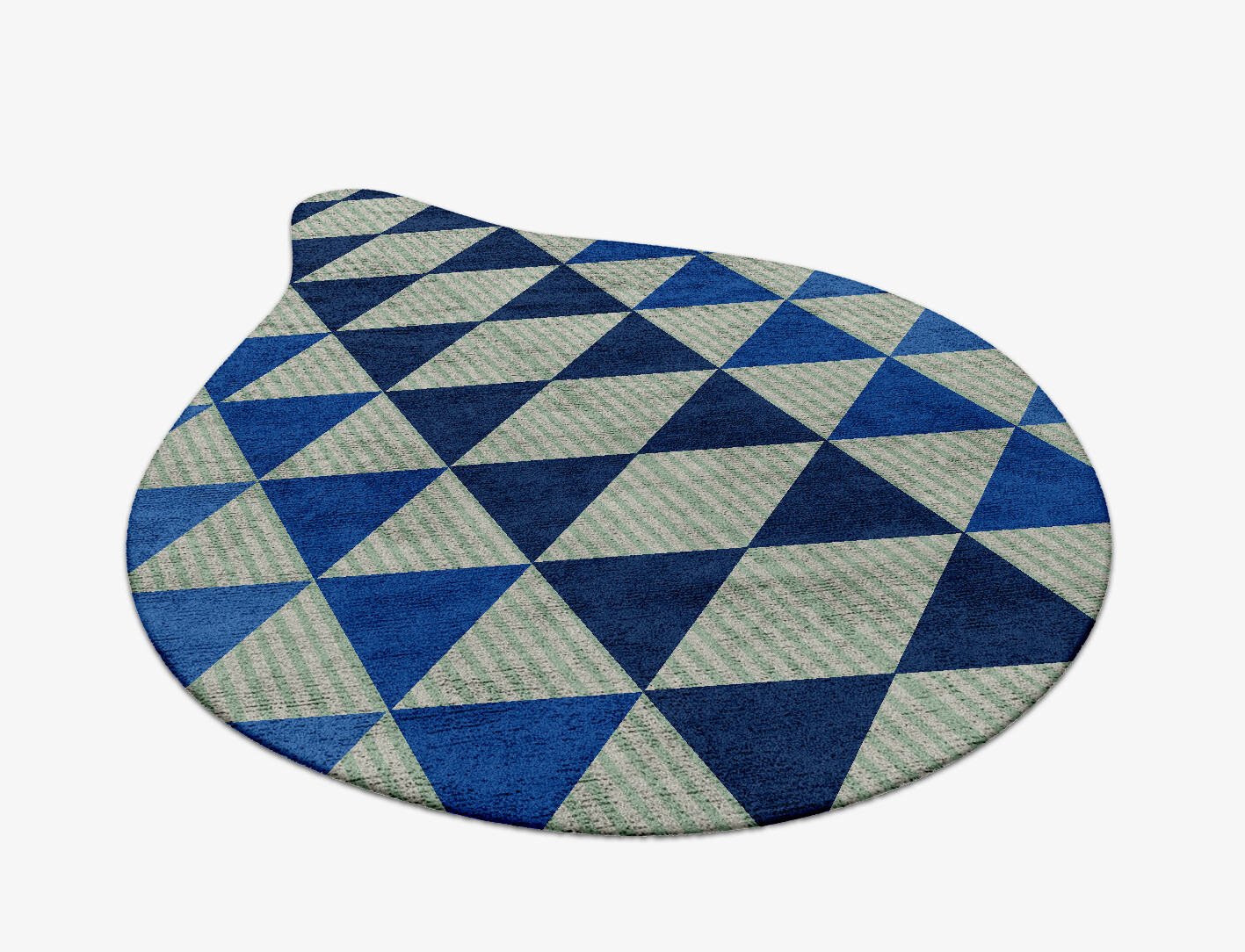 Sierra Geometric Drop Hand Tufted Bamboo Silk Custom Rug by Rug Artisan