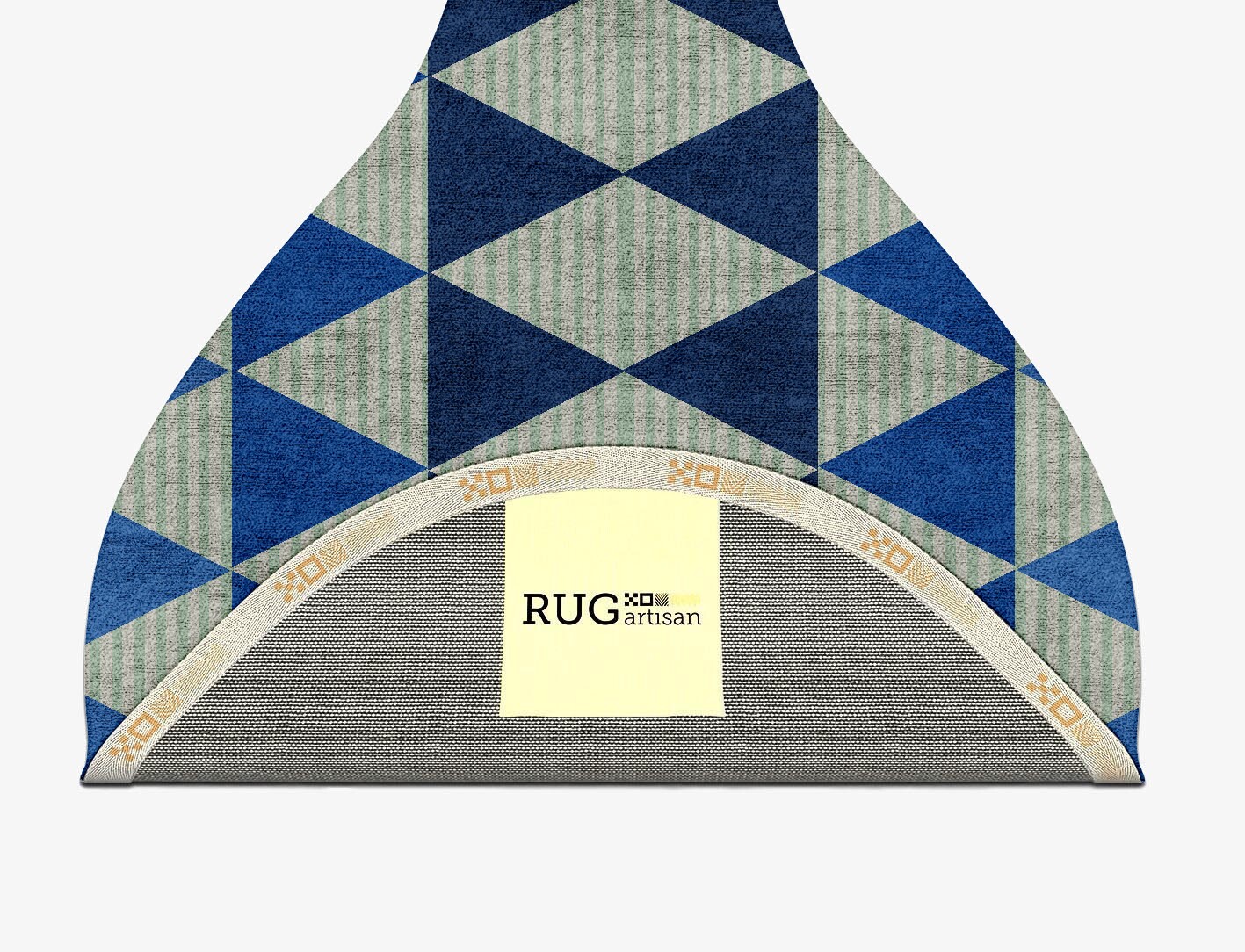 Sierra Geometric Drop Hand Tufted Bamboo Silk Custom Rug by Rug Artisan