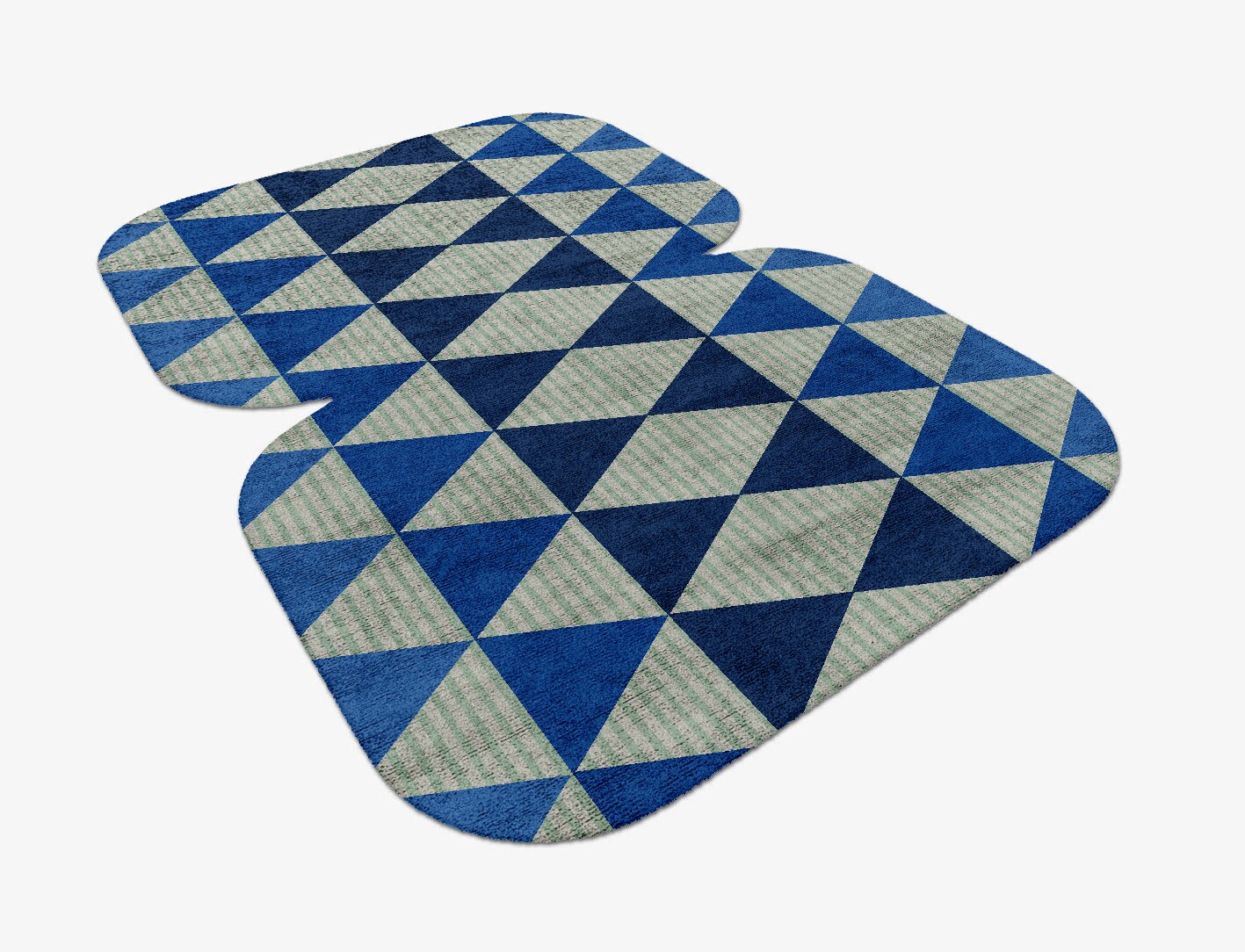 Sierra Geometric Eight Hand Tufted Bamboo Silk Custom Rug by Rug Artisan