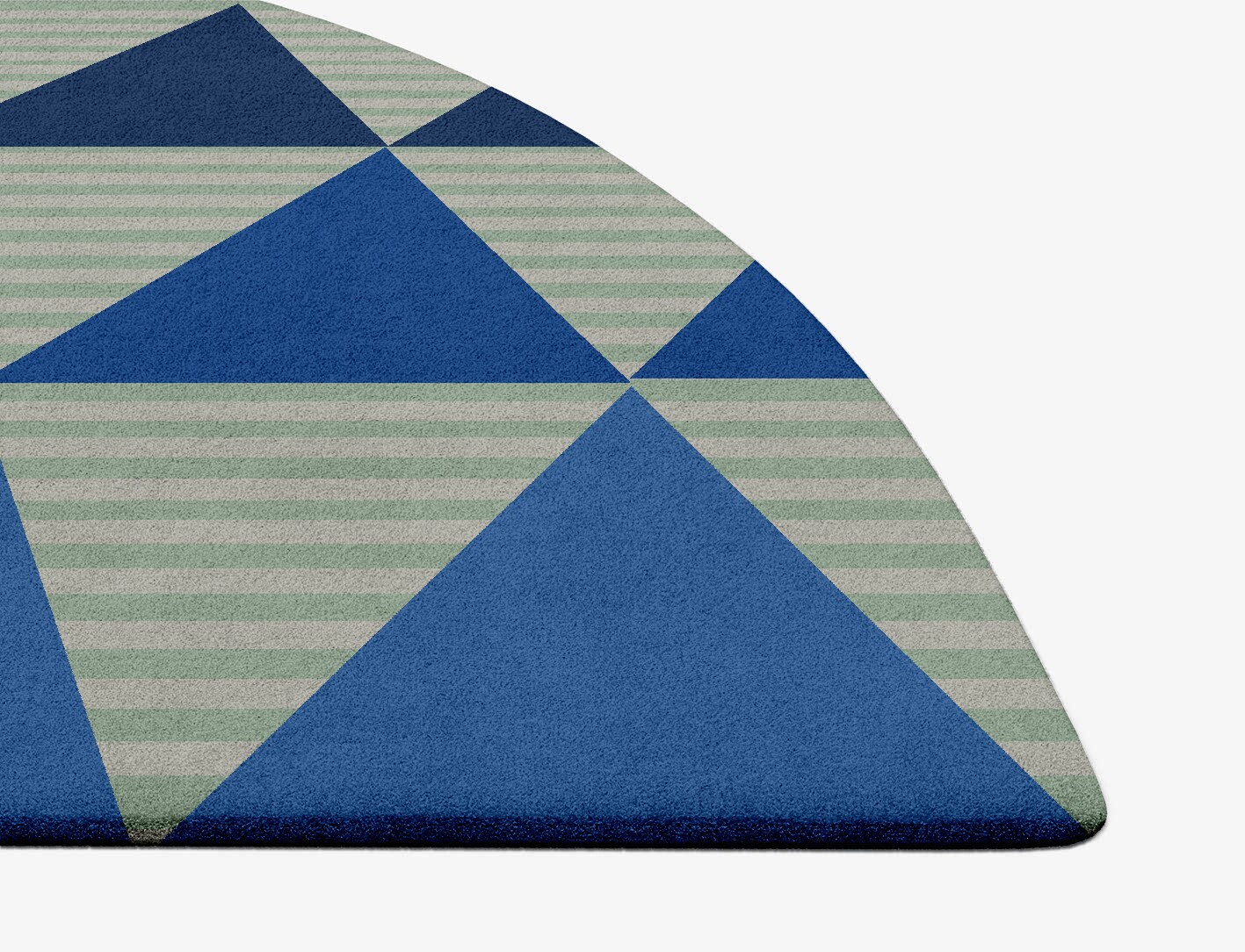 Sierra Geometric Halfmoon Hand Tufted Pure Wool Custom Rug by Rug Artisan