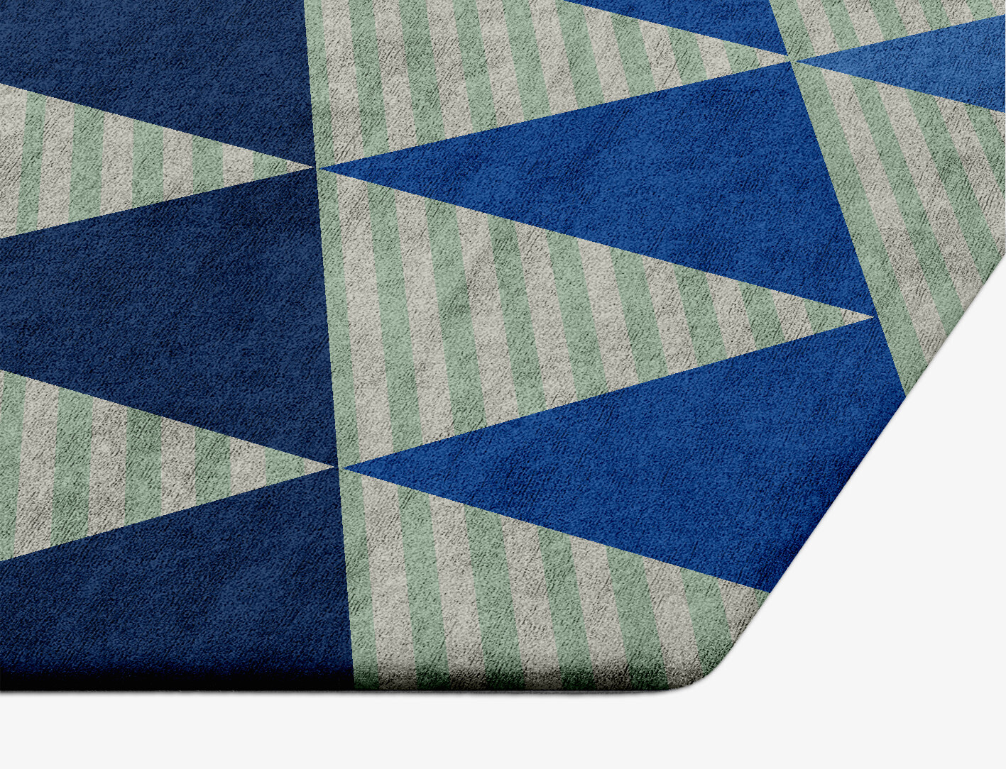 Sierra Geometric Hexagon Hand Tufted Bamboo Silk Custom Rug by Rug Artisan