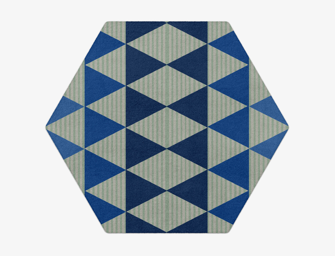 Sierra Geometric Hexagon Hand Tufted Pure Wool Custom Rug by Rug Artisan