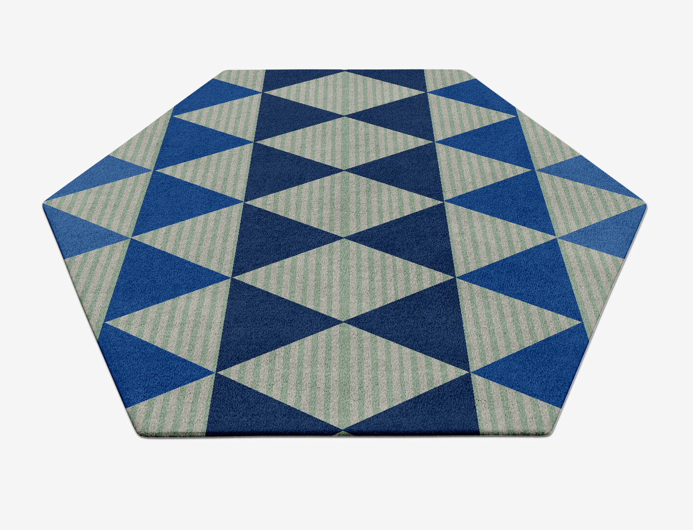 Sierra Geometric Hexagon Hand Tufted Pure Wool Custom Rug by Rug Artisan