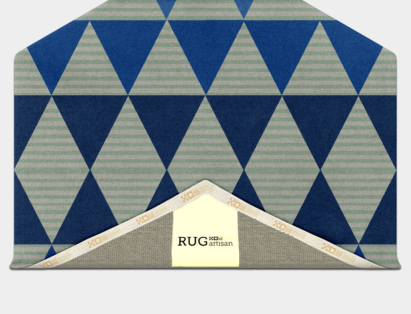 Sierra Geometric Hexagon Hand Tufted Pure Wool Custom Rug by Rug Artisan