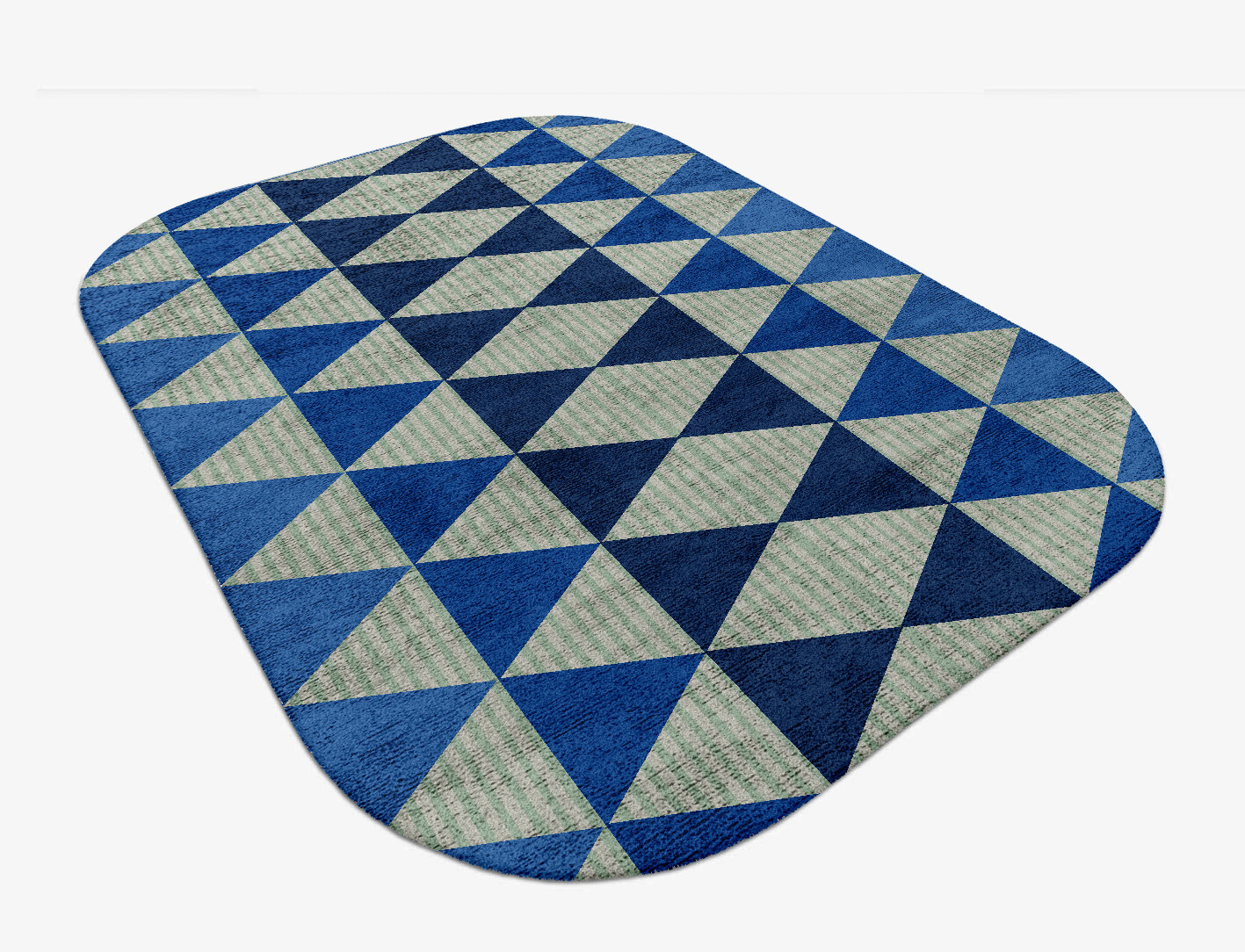 Sierra Geometric Oblong Hand Tufted Bamboo Silk Custom Rug by Rug Artisan