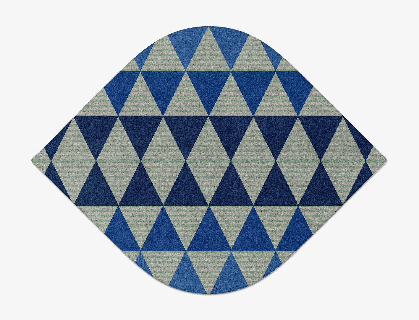 Sierra Geometric Ogee Hand Tufted Pure Wool Custom Rug by Rug Artisan