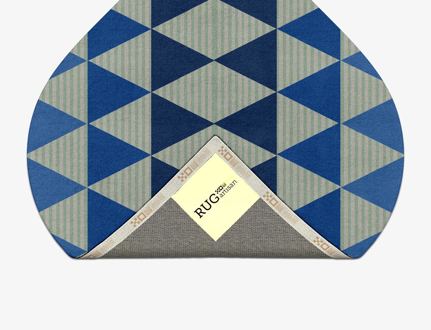 Sierra Geometric Ogee Hand Tufted Pure Wool Custom Rug by Rug Artisan
