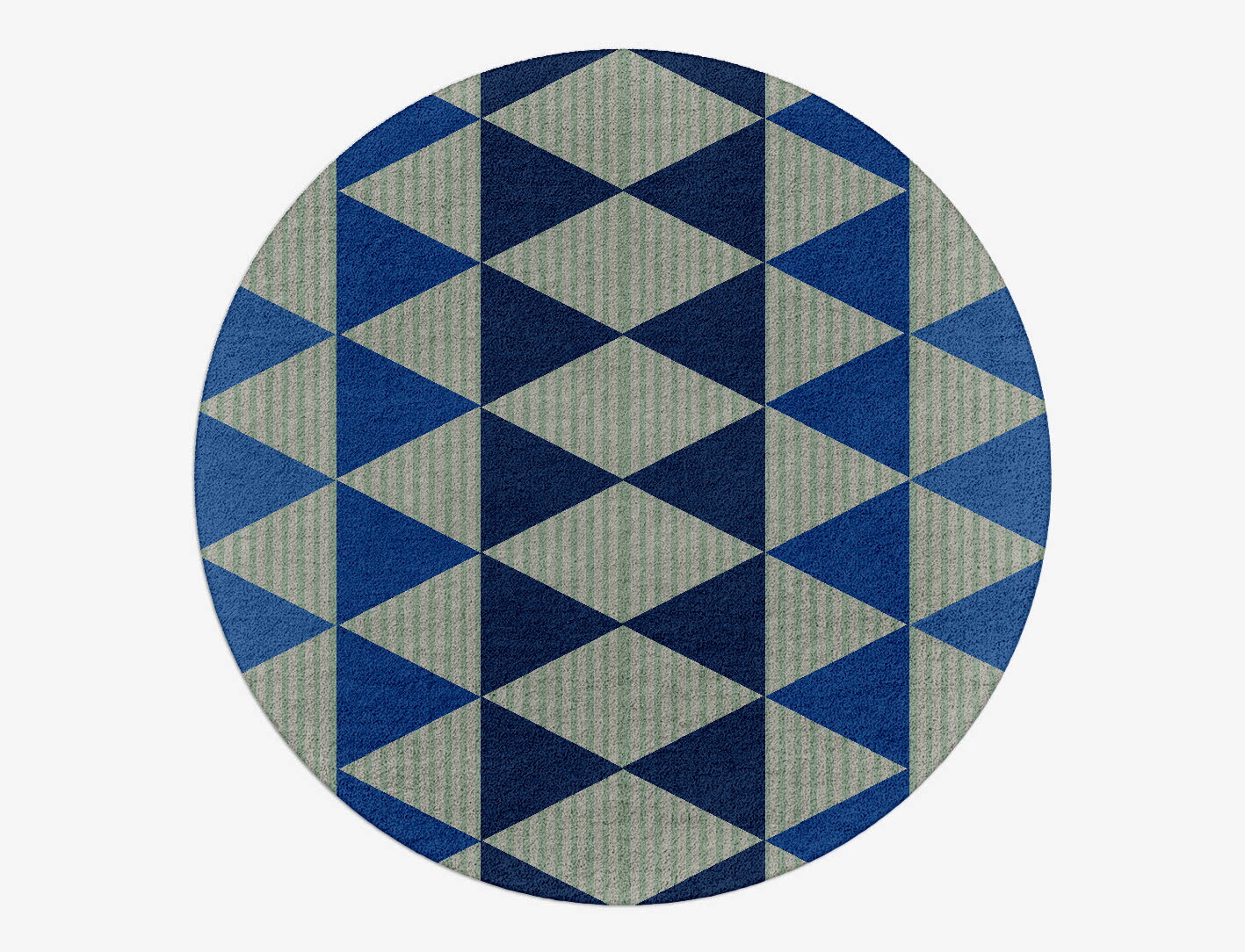 Sierra Geometric Round Hand Tufted Pure Wool Custom Rug by Rug Artisan