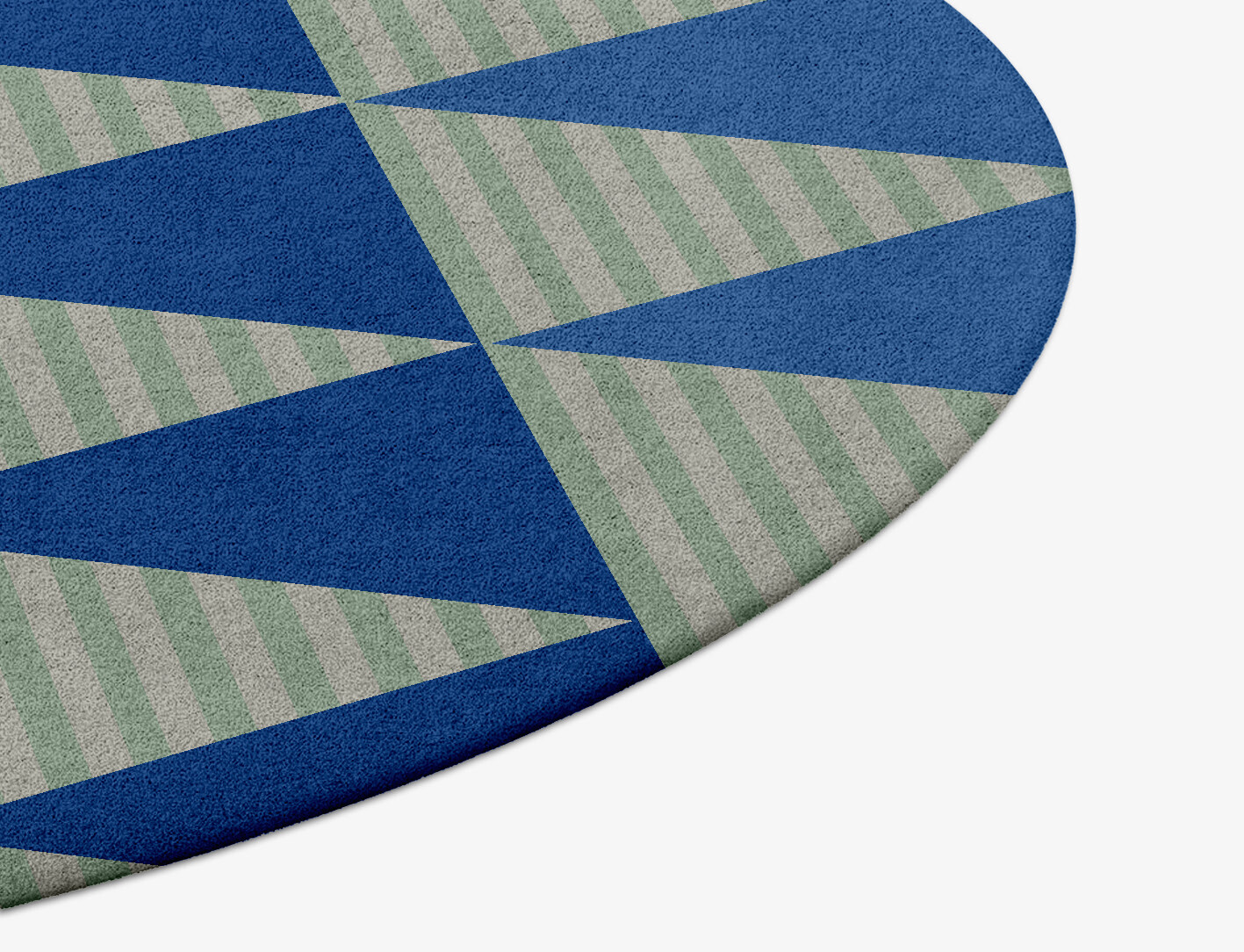Sierra Geometric Round Hand Tufted Pure Wool Custom Rug by Rug Artisan