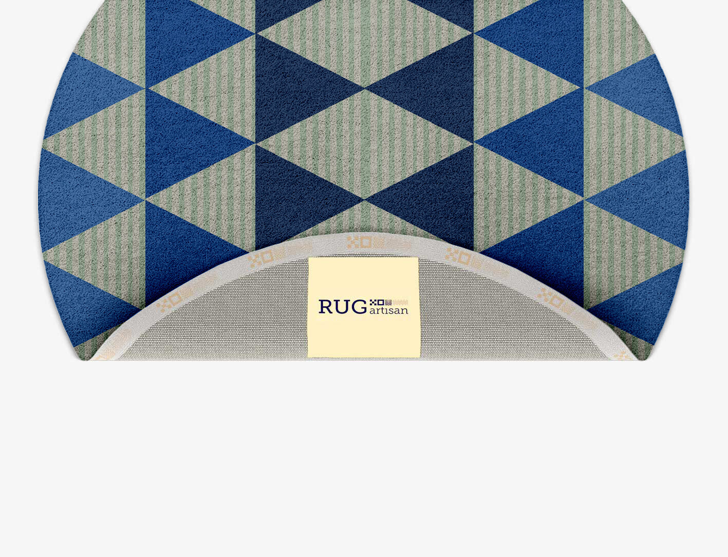 Sierra Geometric Round Hand Tufted Pure Wool Custom Rug by Rug Artisan