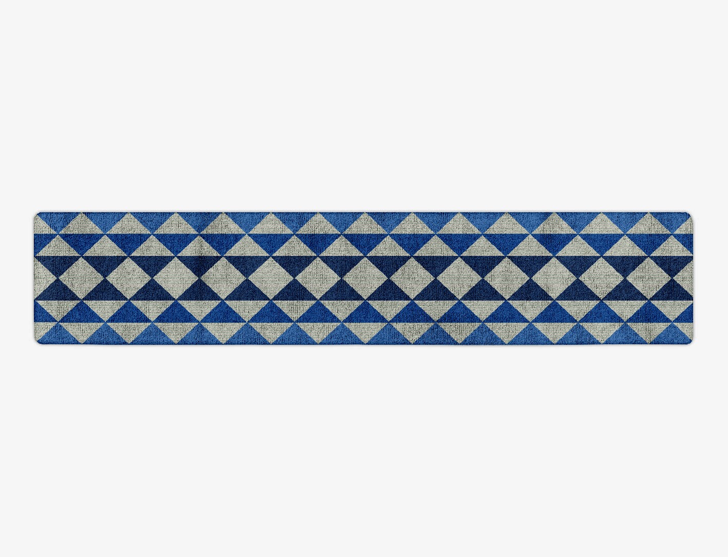 Sierra Geometric Runner Hand Tufted Bamboo Silk Custom Rug by Rug Artisan